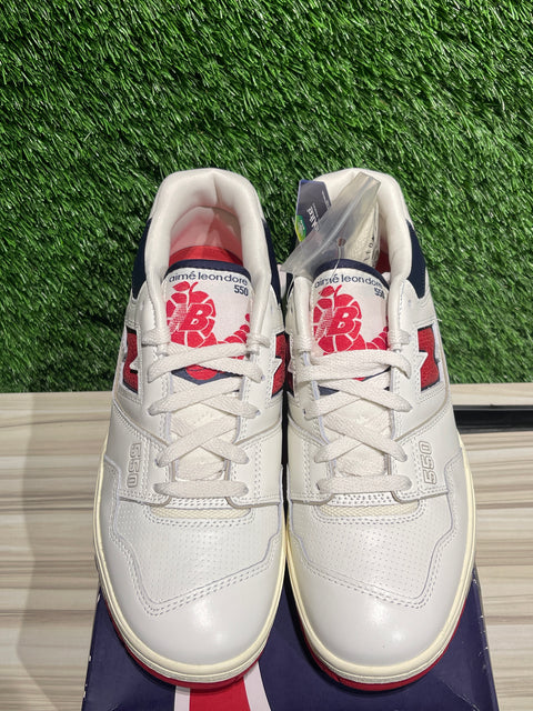 New Balance 550 Aime Leon Dore White Navy Red Sz 10