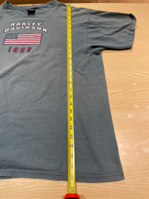 2000 Vintage Memphis Tennessee American Flag 1903 Harley Davidson Tee Sz XL