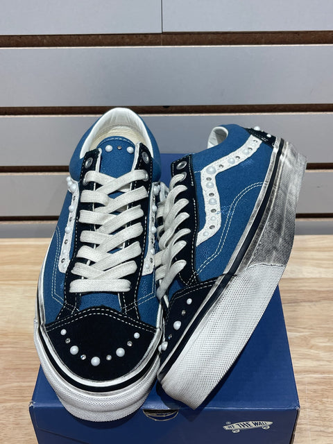 Vans LX Old Skool 36 Pearlized Pack Black Navy Sz 8.5