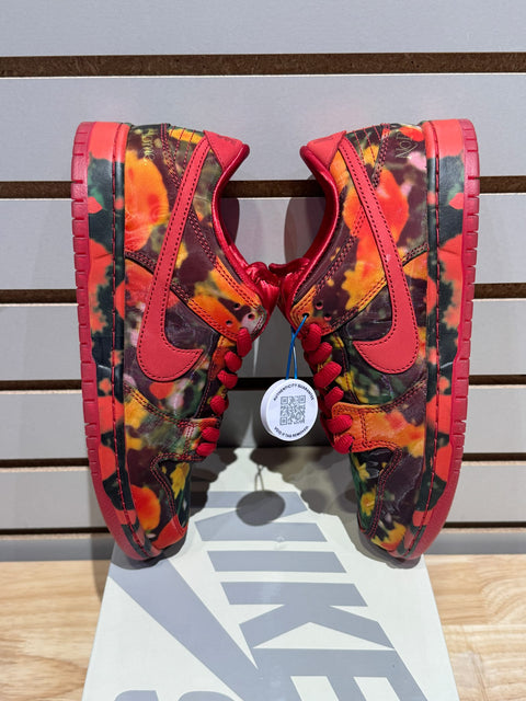 Nike SB Dunk Low The Wizard of Oz Poppy Field Sz 7