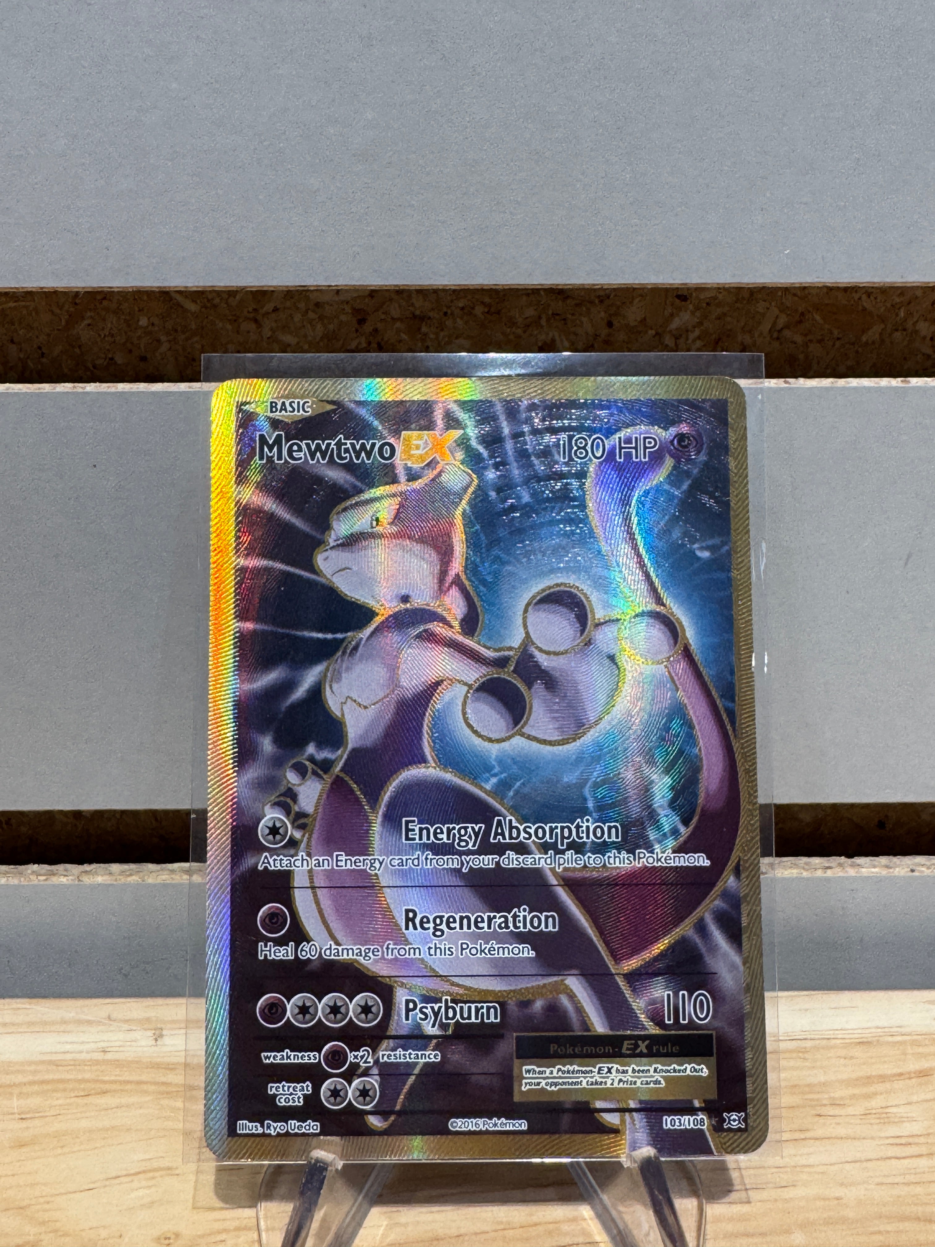 mewtwo 2016 pokemon card ex Mewtwo Ex 103/108 XY Evolutions Full Art Holo Rare Pokemon Card Near M From the XY Evolutions set Mewtwo EX (Full Art) -