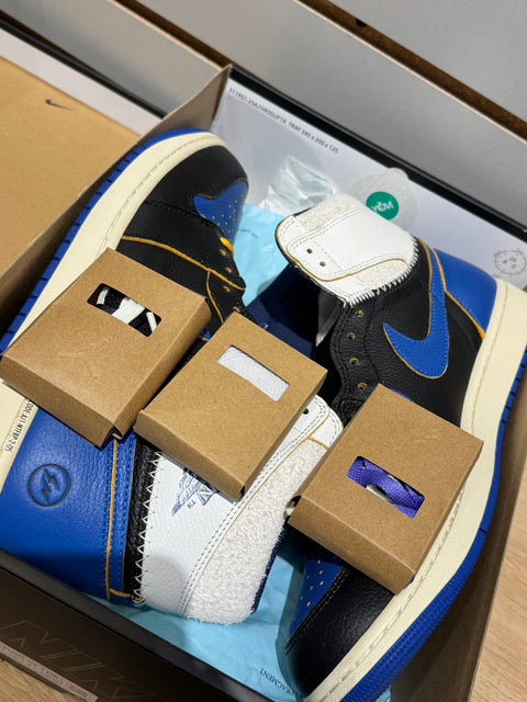 Jordan 1 Retro High OG SP Fragment x Union LA Sport Royal Sz 12