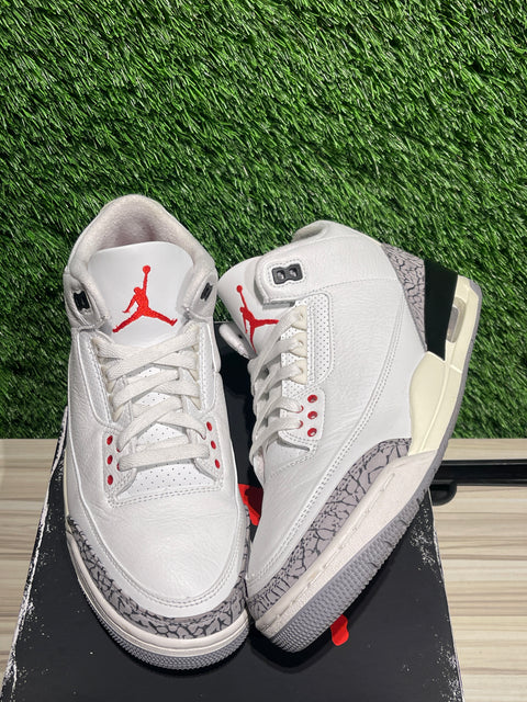 Jordan 3 Retro White Cement Reimagined Sz 9