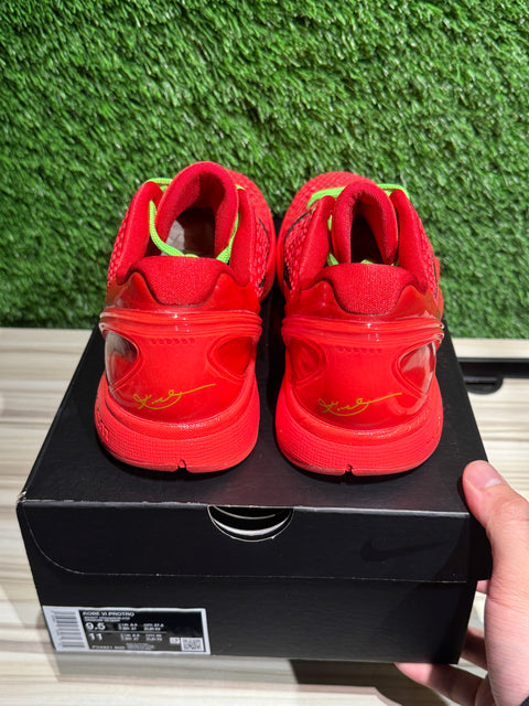 Nike Kobe 6 Protro Reverse Grinch Sz 9.5