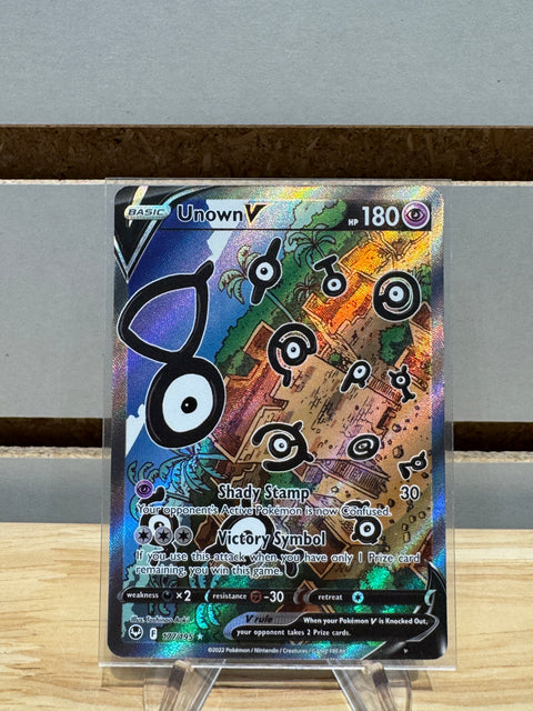 Pokémon Unown V (Alternate Full Art) - SWSH12: Silver Tempest (SWSH12)