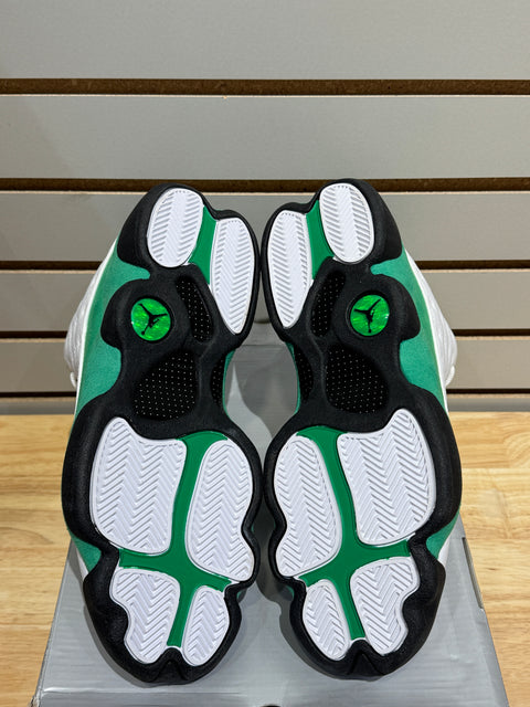 Jordan 13 Retro White Lucky Green Sz 10