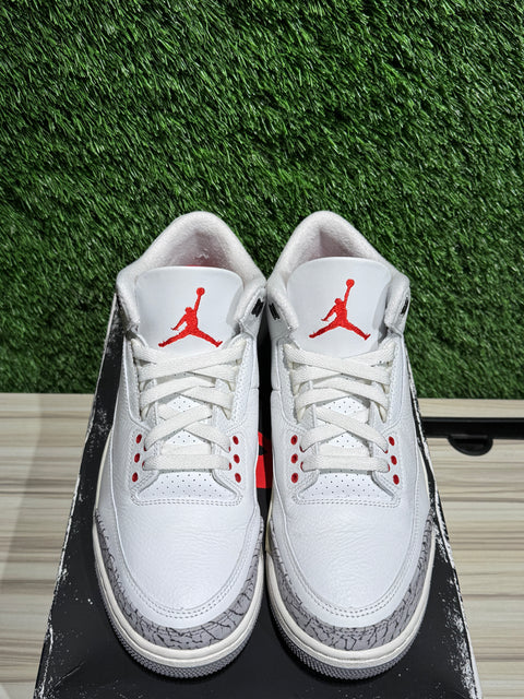 Jordan 3 Retro White Cement Reimagined Sz 9