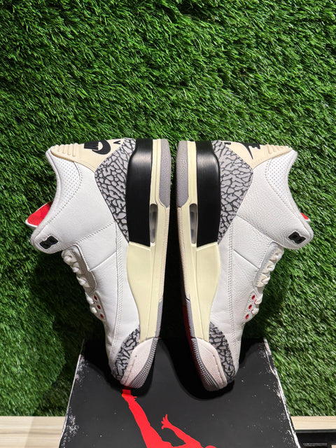 Jordan 3 Retro White Cement Reimagined Sz 9M