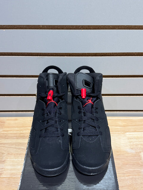 Jordan 6 Retro Black Varsity Red (GS) Sz 6.5Y