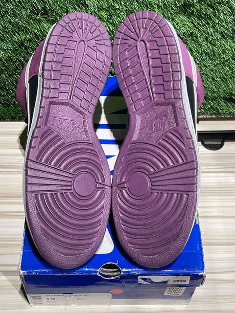 Nike SB Dunk High Dark Obsidian Metallic Platinum Unheaven Gate Sz 13