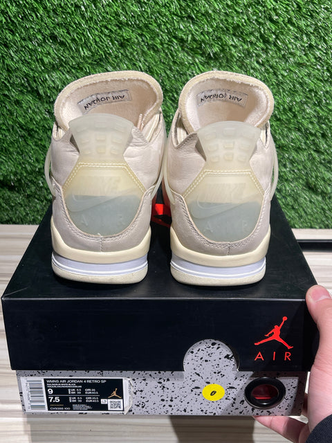 Jordan 4 Retro Off-White Sail (Women's) Sz 7.5M