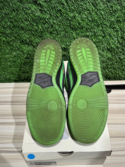 Nike SB Dunk Low The Powerpuff Girls Buttercup Sz 9.5