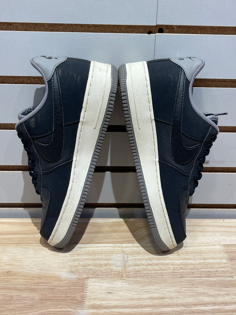 Nike Air Force 1 Low '07 LV8 Black Flat Pewter Sz 9.5