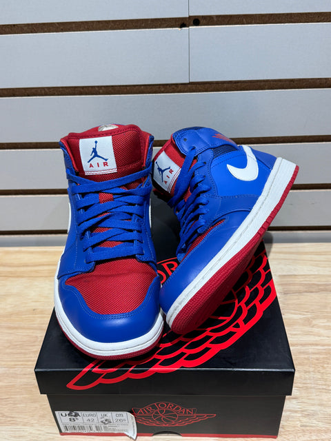 Jordan 1 Mid Detroit Pistons Sz 8.5