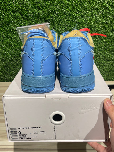 Nike Air Force 1 Low Off-White MCA University Blue Sz 9