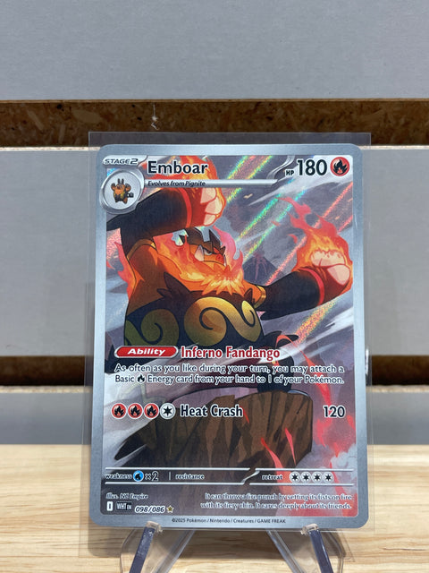 Pokémon Emboar - 098/086 - SV: White Flare (WHT)