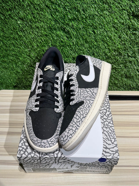 Jordan 1 Retro Low OG Black Cement Sz 11.5