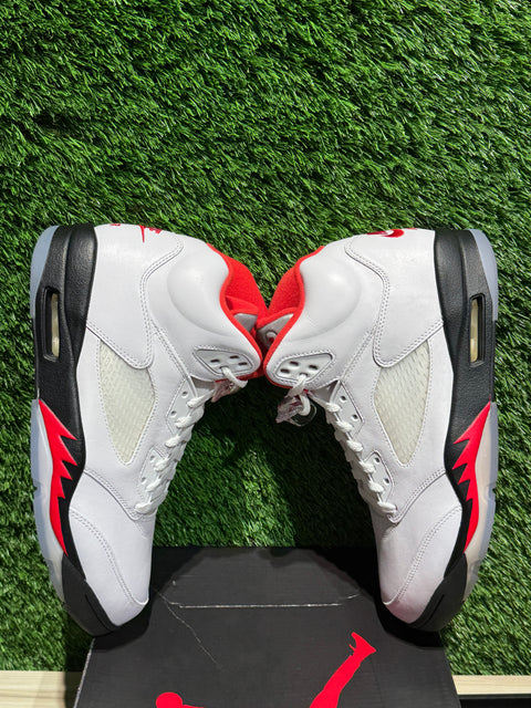 Jordan 5 Retro Fire Red Silver Tongue (2020) Sz 11M