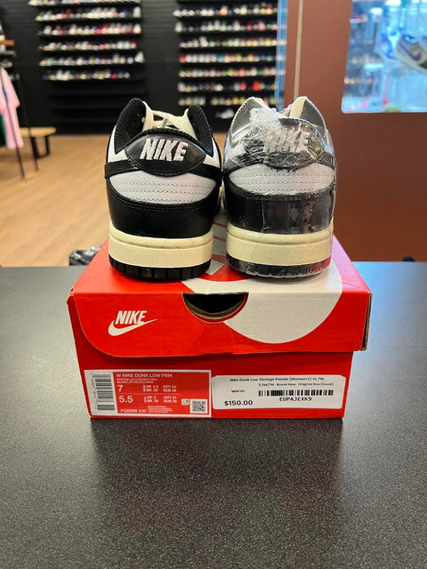 Nike Dunk Low Vintage Panda (Women's) Sz 7W