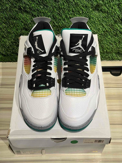 Jordan 4 Retro Lucid Green Rasta (Women's) Sz 9.5M/11W