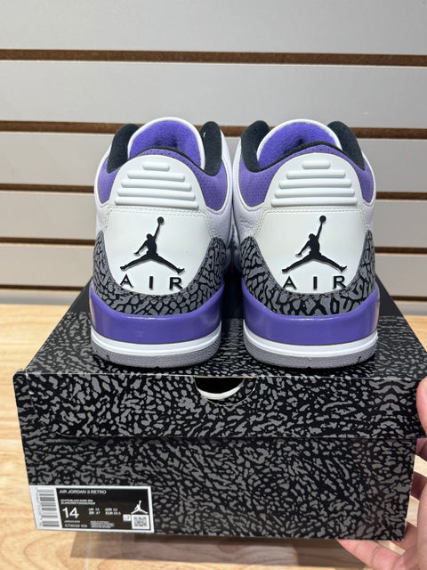 Jordan 3 Retro Dark Iris Sz 14