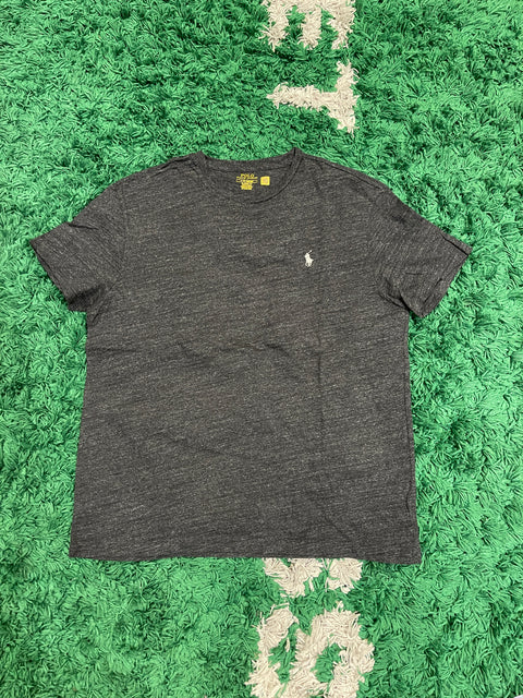 Polo Ralph Lauren Dark Heather Grey Cotton T-Shirt Light Grey Pony