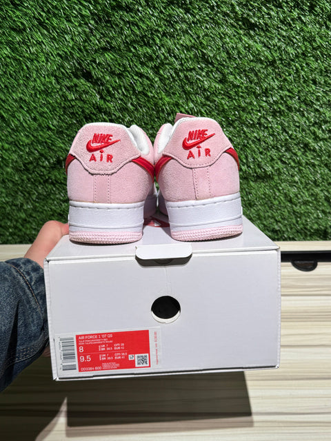 Nike Air Force 1 Low '07 QS Valentine's Day Love Letter Sz 8M