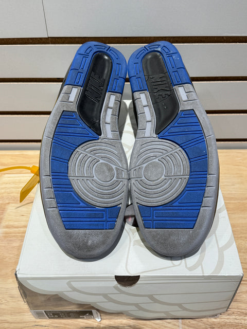 Jordan 2 Retro Low SP Off-White Black Blue Sz 13