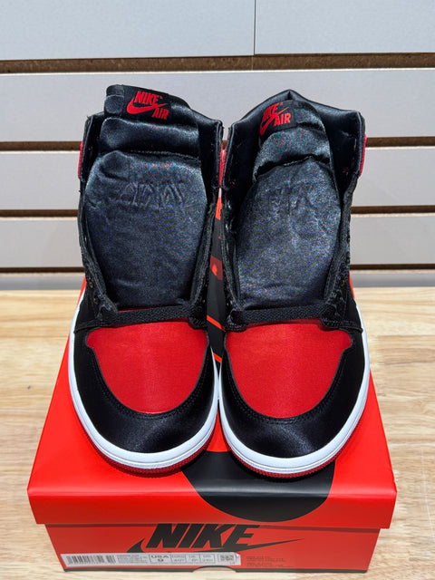 Jordan 1 Retro High OG Satin Bred (Women's) Sz 7.5