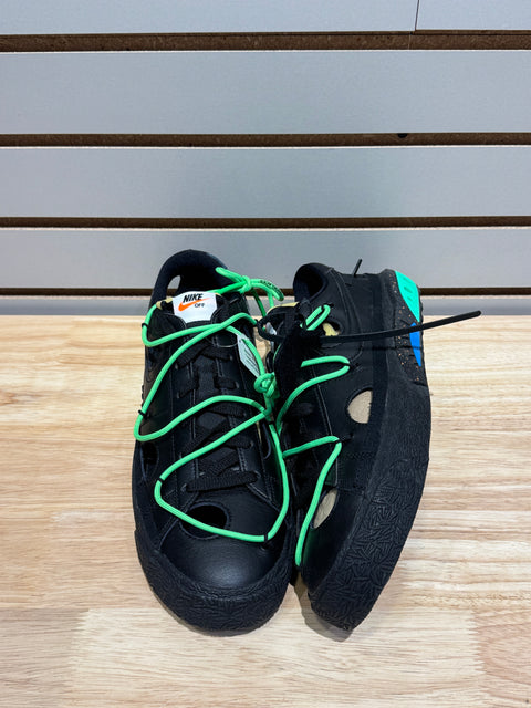 Nike Blazer Low Off-White Black Electro Green Sz 12