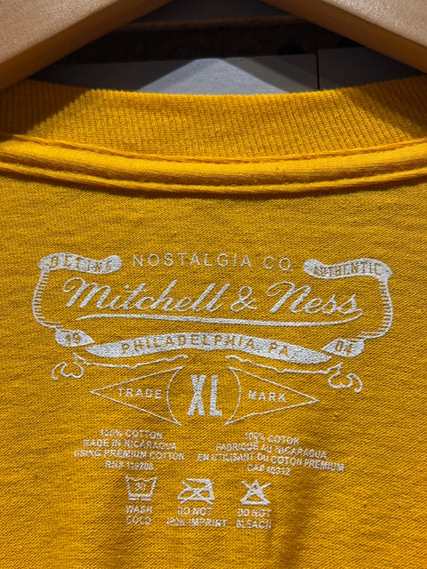 Los Angeles Lakers Gold M&N x Uninterrupted Hardwood Classics Long Sleeve T-Shirt Sz XL