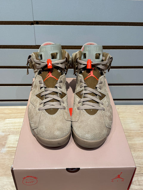 Jordan 6 Retro Travis Scott British Khaki Sz 10.5