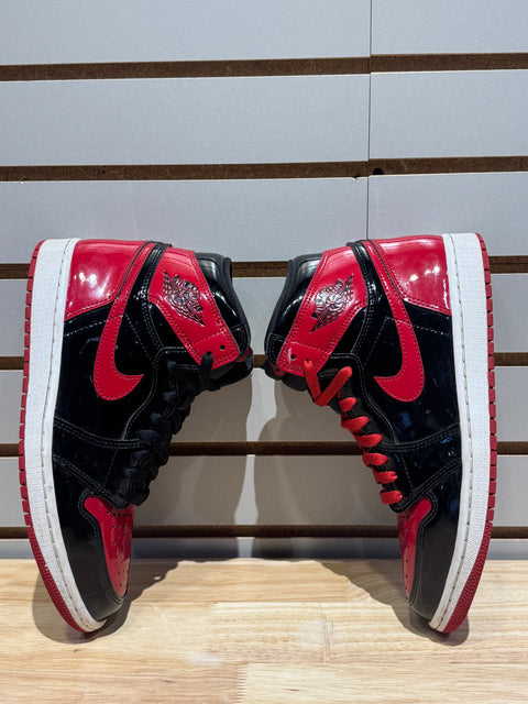 Jordan 1 Retro High OG Patent Bred Sz 9M