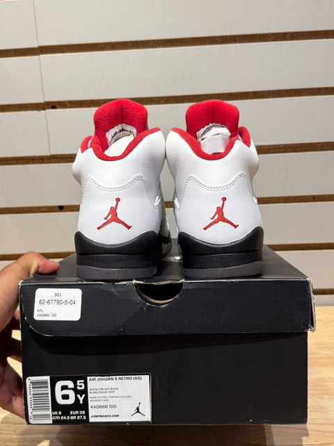 Jordan 5 Retro Fire Red 2013 (GS) Sz 6.5Y