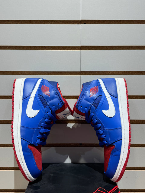 Jordan 1 Mid Detroit Pistons Sz 8.5
