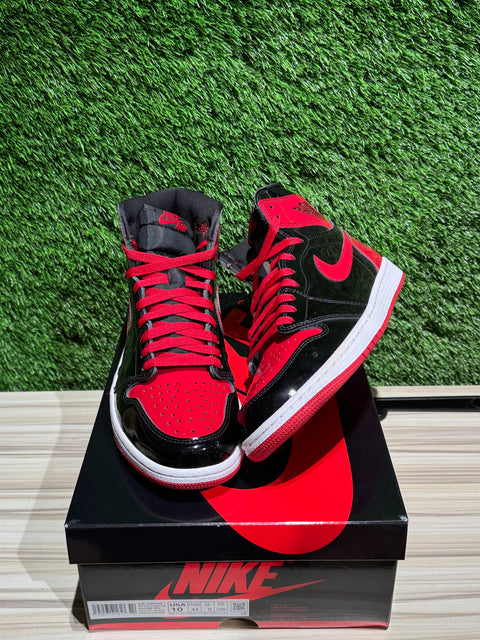 Jordan 1 Retro High OG Patent Bred Sz 10