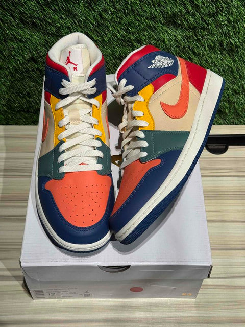 Jordan 1 Mid SE Multi Color (2022) (Women's) Sz 12W/10.5M...