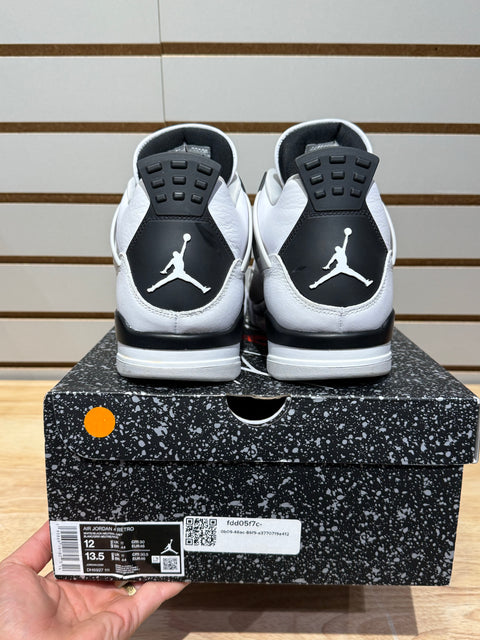 Jordan 4 Retro Military Black Sz 12