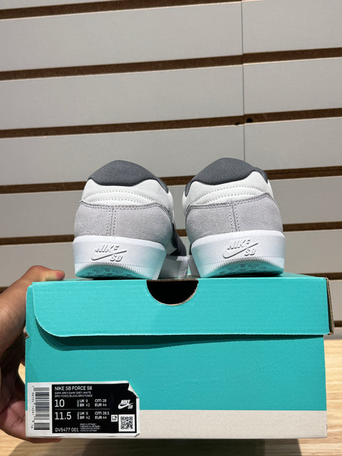 Nike SB Force 58 Dark Grey White Sz 10