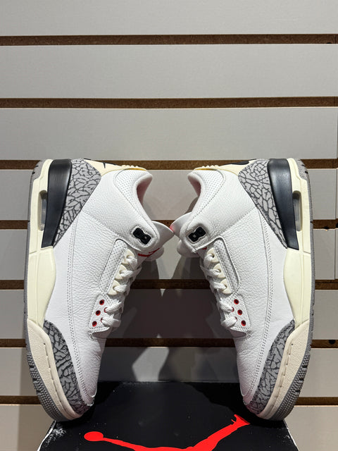 Jordan 3 Retro White Cement Reimagined Sz 9