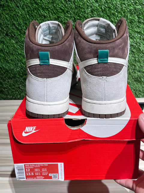 Nike Dunk High Light Chocolate Sz 12M