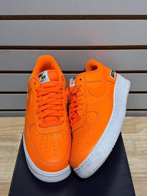 Nike Air Force 1 Low Just Do It Pack Orange Sz 9.5