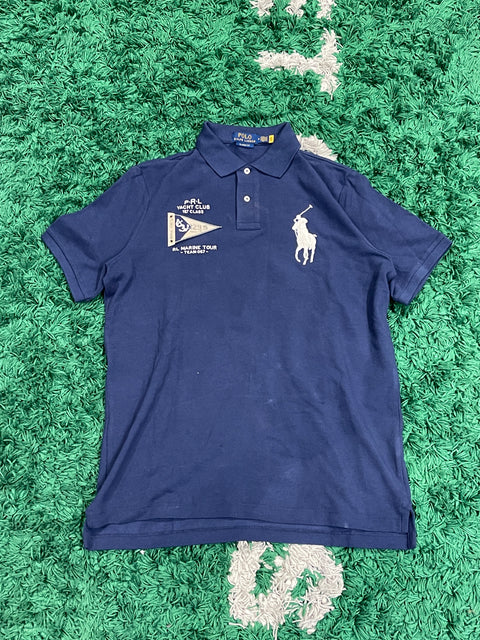 Polo Ralph Lauren Navy Yacht Club Big Pony Polo Shirt