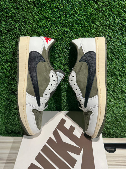Jordan 1 Retro Low OG SP Travis Scott Medium Olive Sz 9.5