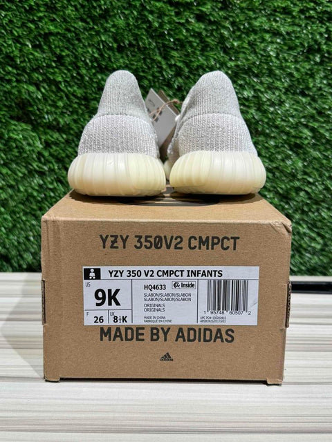 adidas Yeezy 350 V2 CMPCT Slate Bone (Infants) Sz 9K