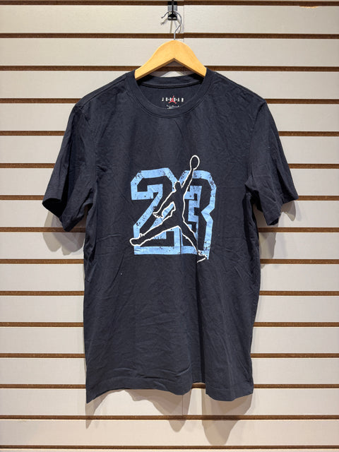 Nike Air Jordan 23 Jumpman Black Blue Graphic Tee Shirt Sz L