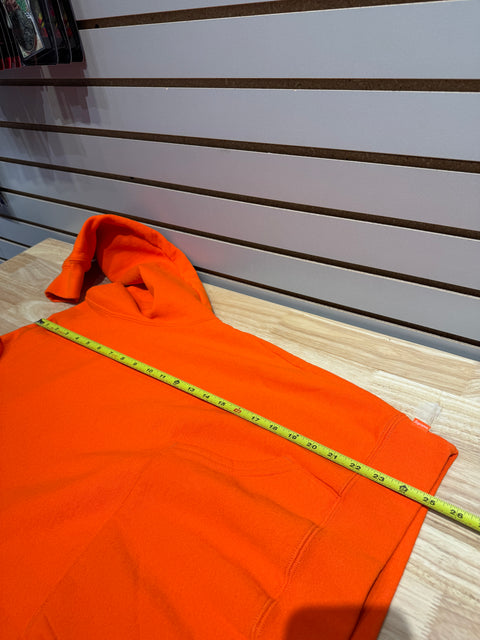 Supreme Warm Up Hooded Sweatshirt SS24 Bright Orange Sz L