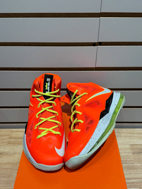 Nike Lebron 10 GS Bright Crimson Sz 6.5Y