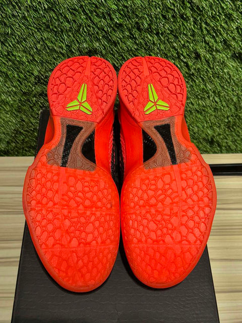 Nike Kobe 6 Protro Reverse Grinch Sz 8.5M.,