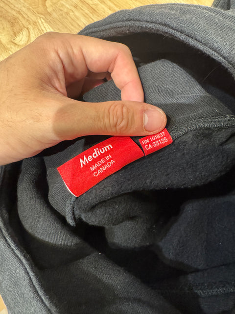 Supreme KAWS Chalk Logo Hooded Sweatshirt Black Sz M